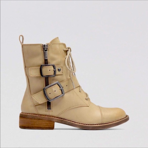 Lucky Brand Shoes - Lucky Brand Nola Lace Up Leather Combat Boots 8M